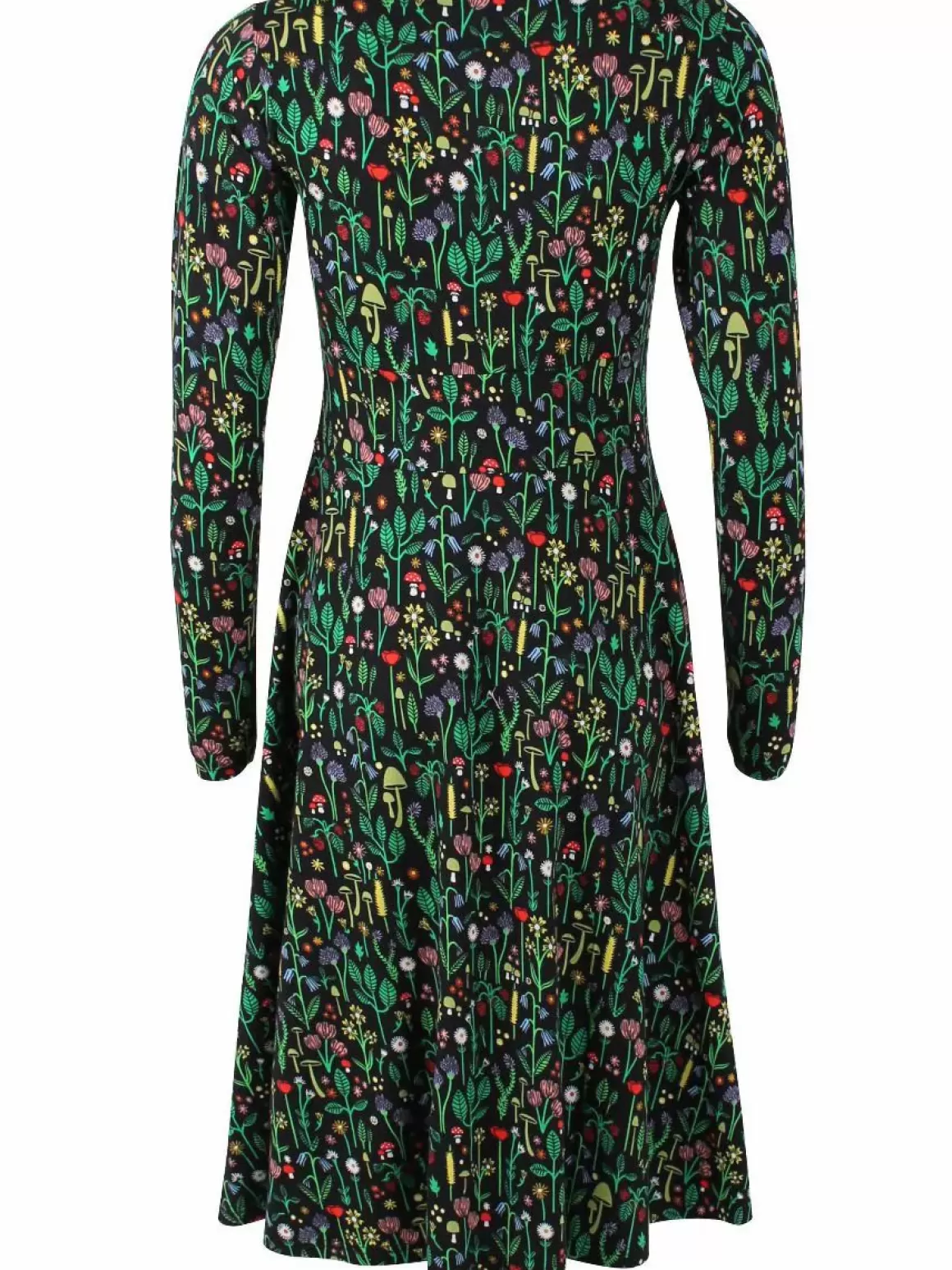 Damen Danefæ Danesigrid Cotton Dress Black Botanical