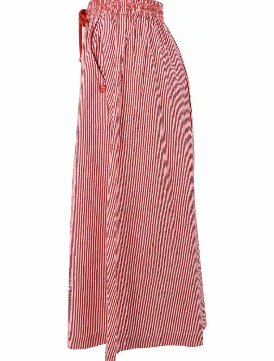 Damen Danefæ Danespresso Searsucker Skirt Bright Red/Chalk