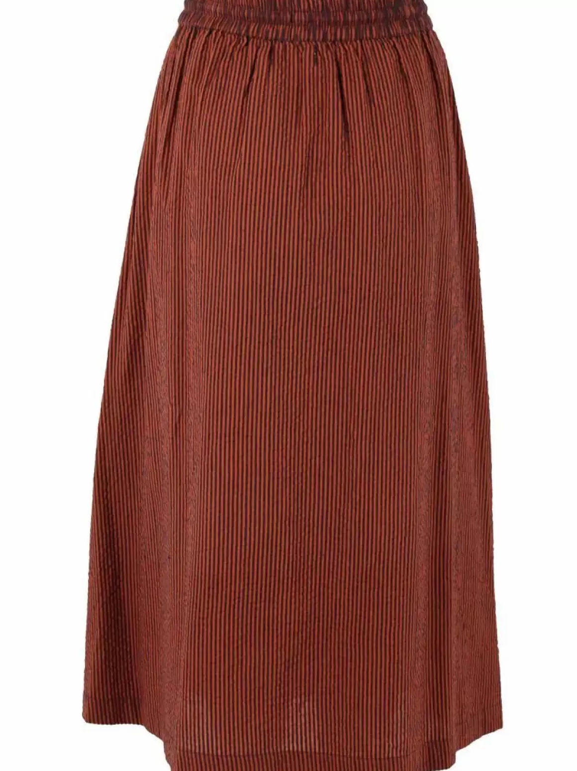 Damen Danefæ Danespresso Searsucker Skirt Rust/Dark Navy