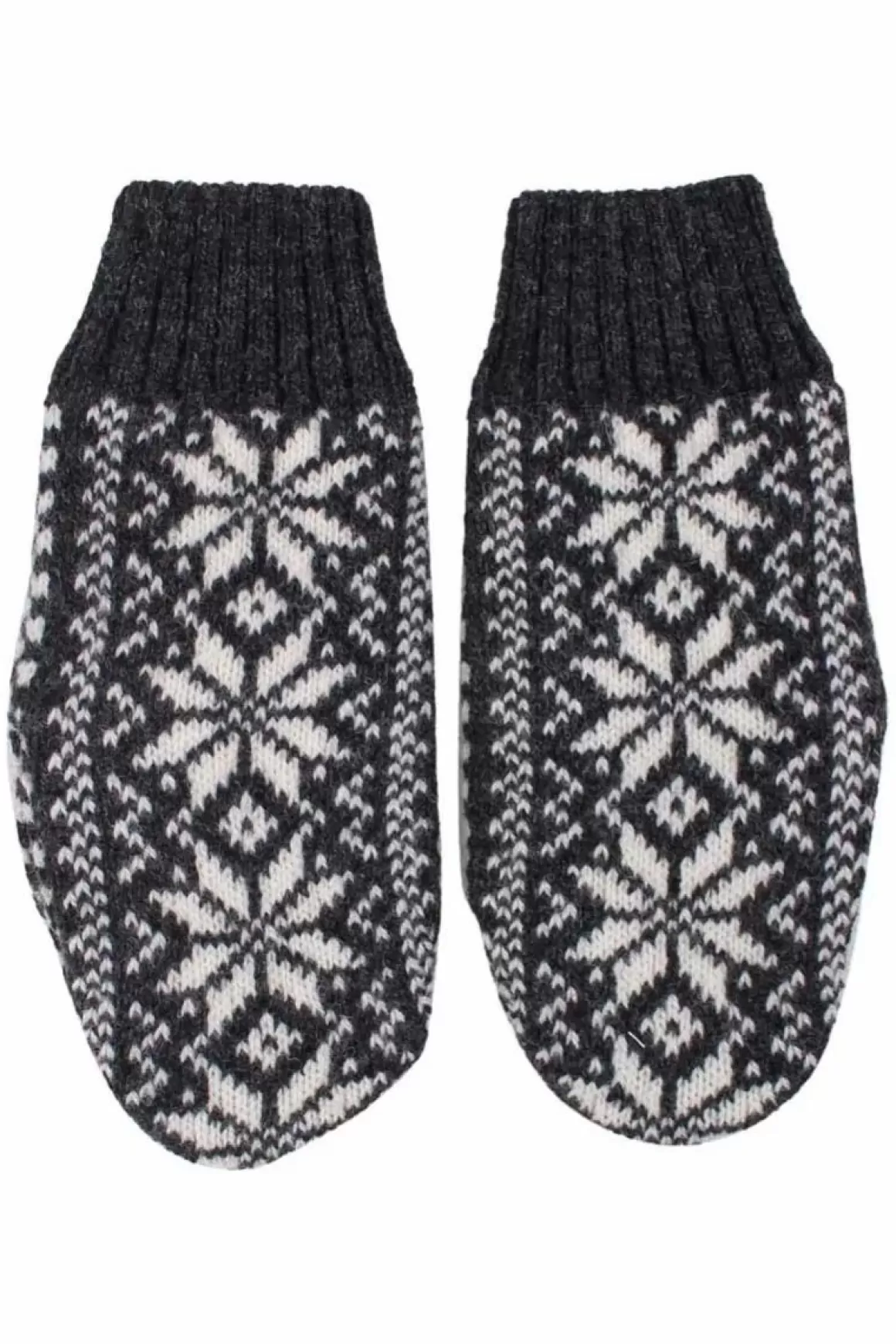 Damen Danefæ Danestay Warm Wool Mittens Dk Grey/White