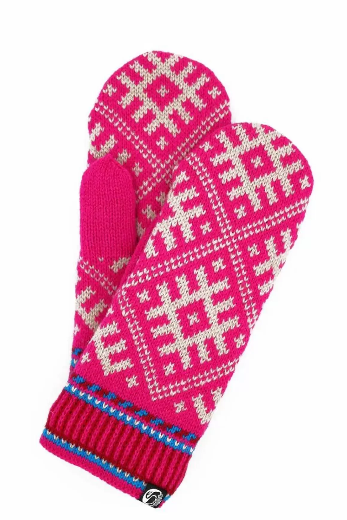 Damen Danefæ Danesuper Wool Mittens Neon Pink