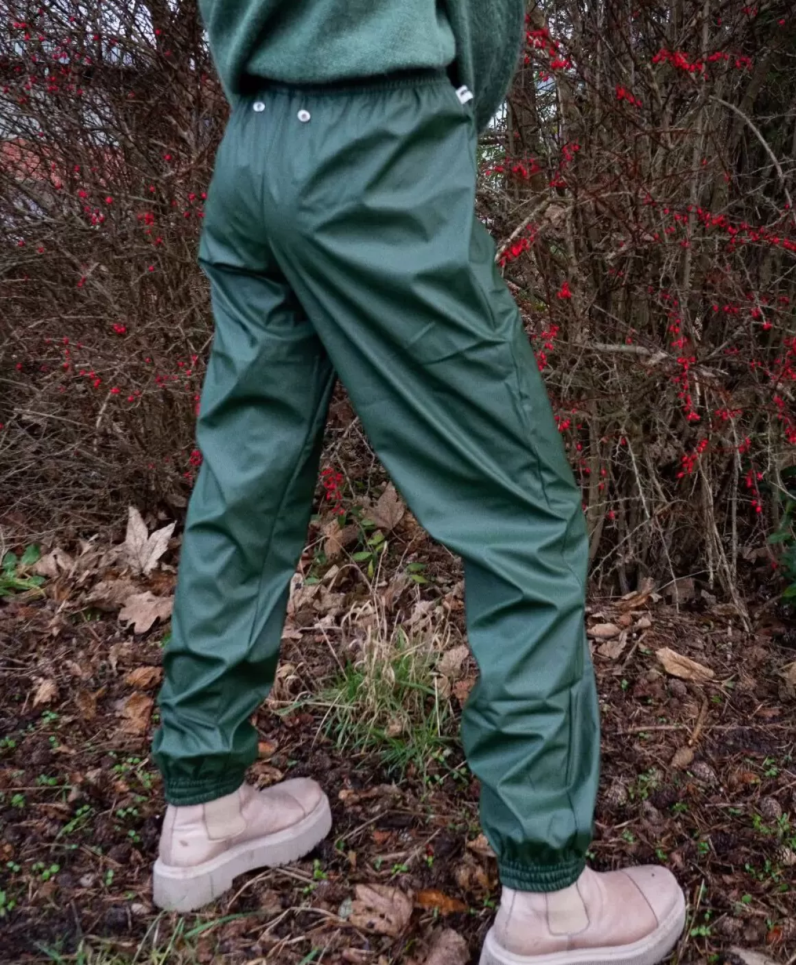 Damen Danefæ Danesvalbard Rain Pants Dark Khaki