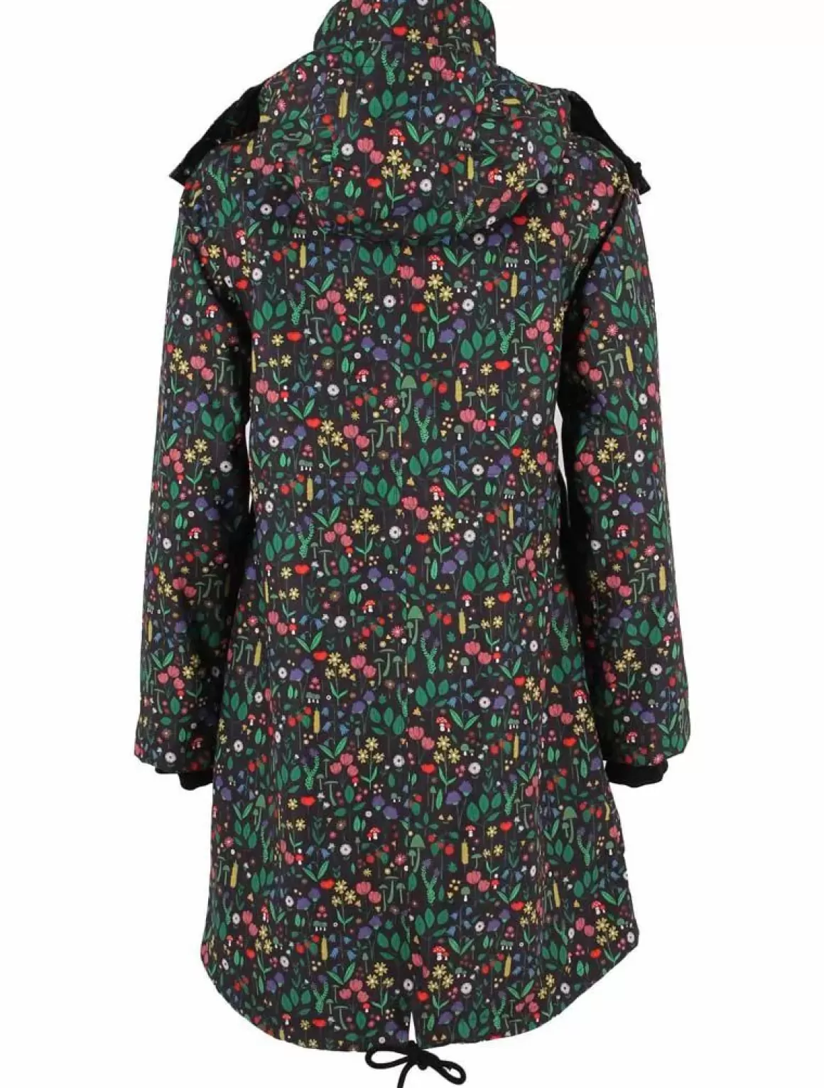 Damen Danefæ Daneturell Midseason Coat Black Botanical