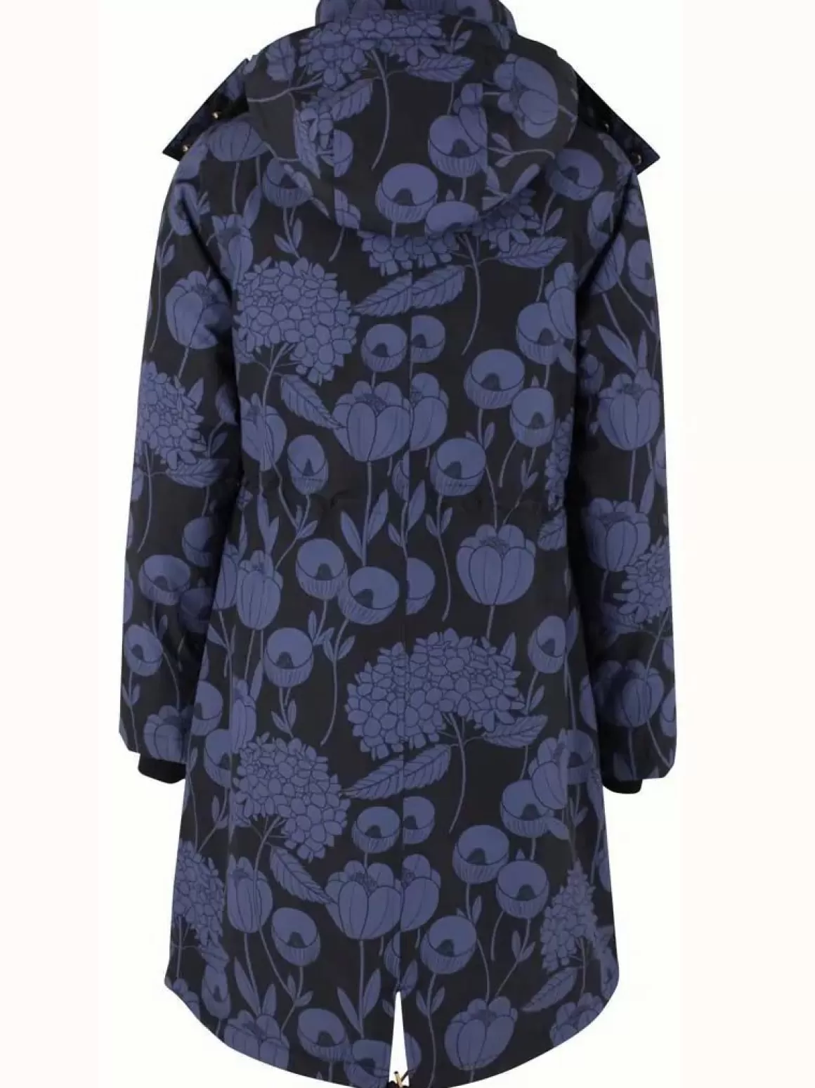 Damen Danefæ Daneturell Winter Coat Black Hortensia