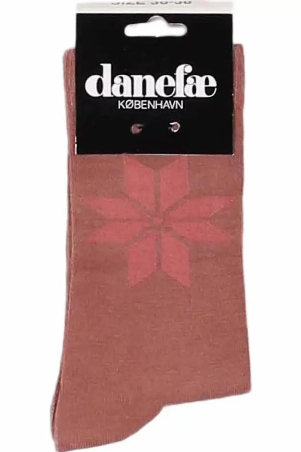 Damen Danefæ Danewalk With Me Socks Beige Rose/Old Rose Snowflakes