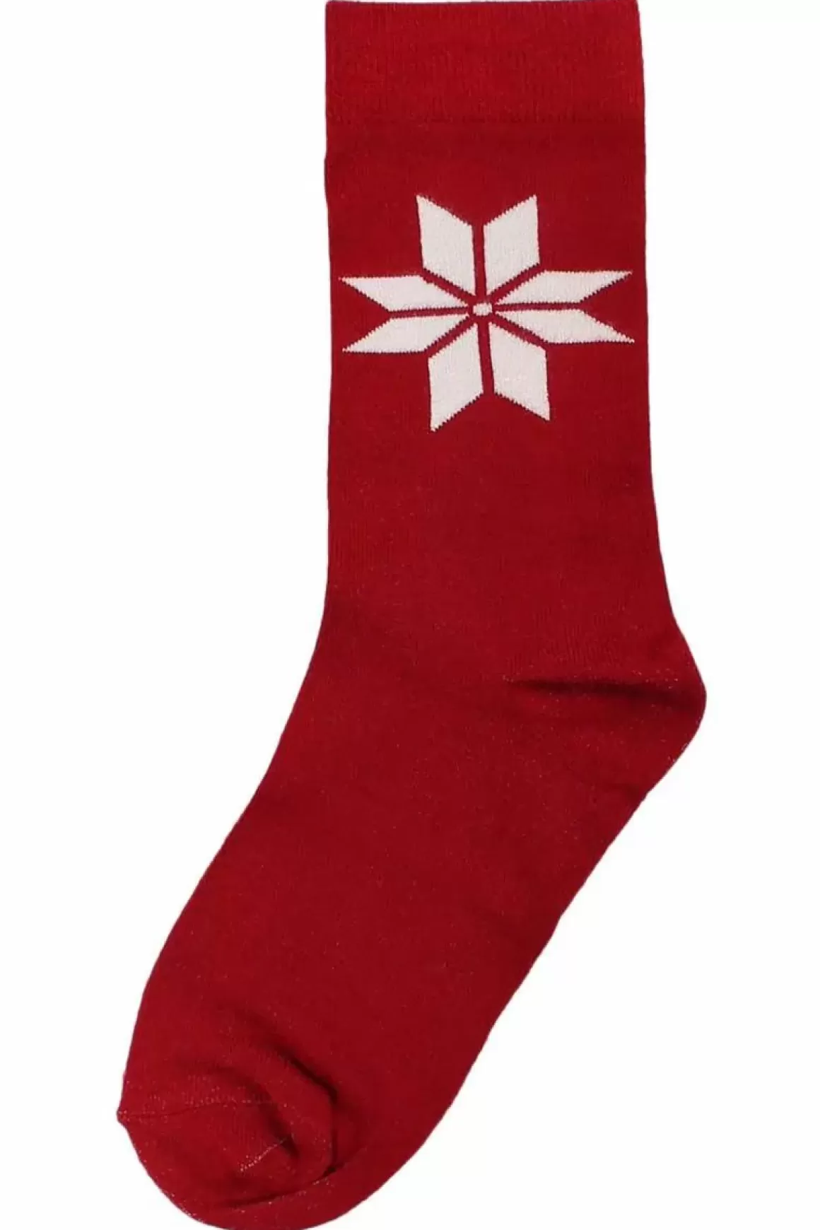 Damen Danefæ Danewalk With Me Socks Dk Red Snowflakes