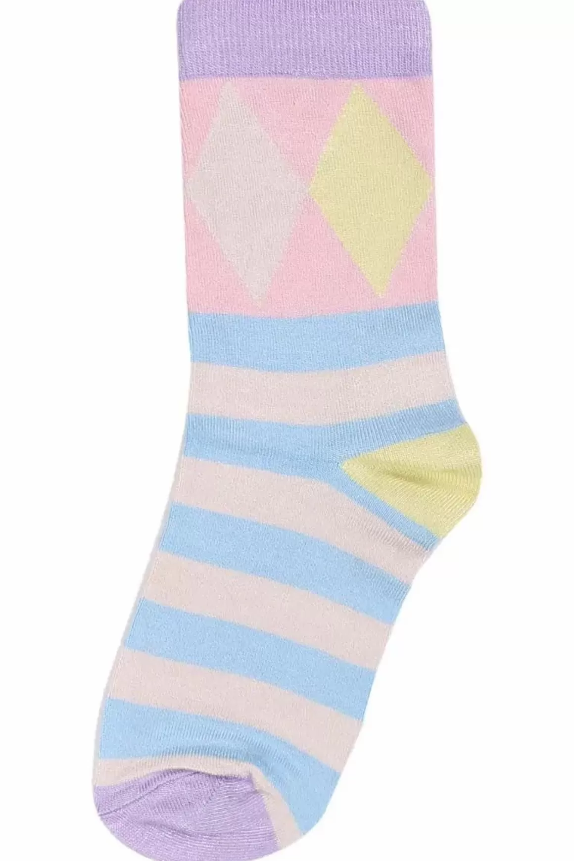 Damen Danefæ Danewalk With Me Socks Lt Blue/Offwhite Diamonds