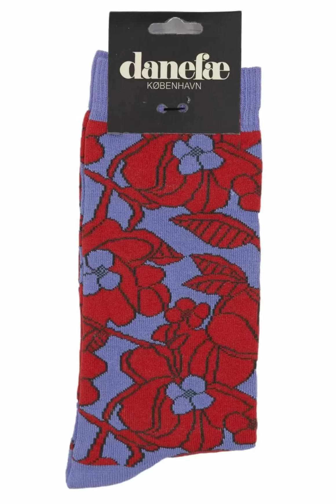 Damen Danefæ Danewalk With Me Socks Soft Viola/Bright Red Bloom Boom