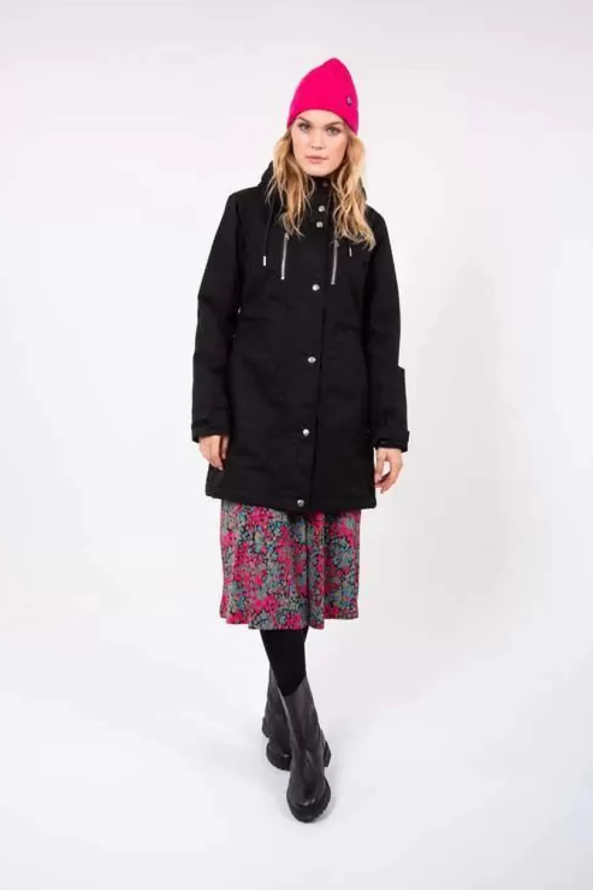 Damen Danefæ Daninge Winter Parka Black Brushed