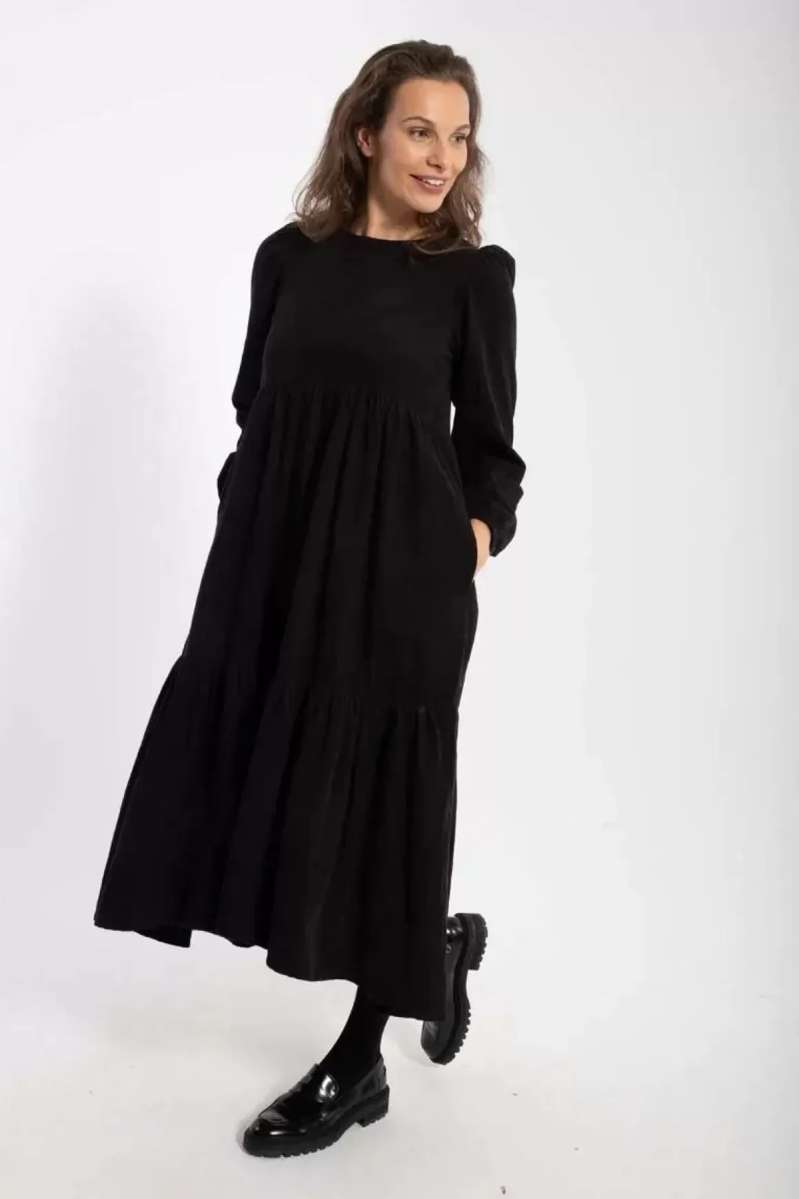 Damen Danefæ Danoktober Cord Dress Black