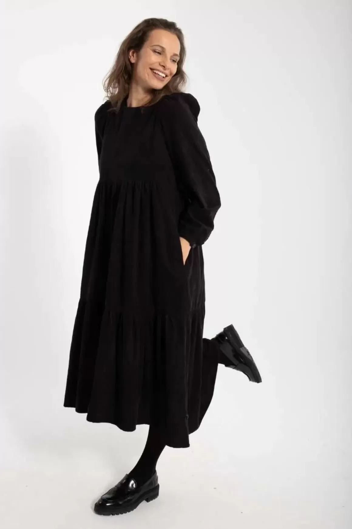 Damen Danefæ Danoktober Cord Dress Black