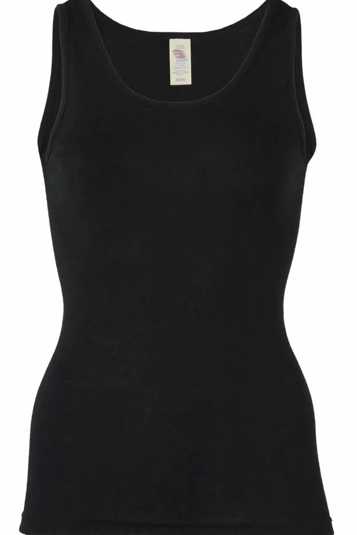 Damen Danefæ Engel Wool Natur Ladies Tanktop Black