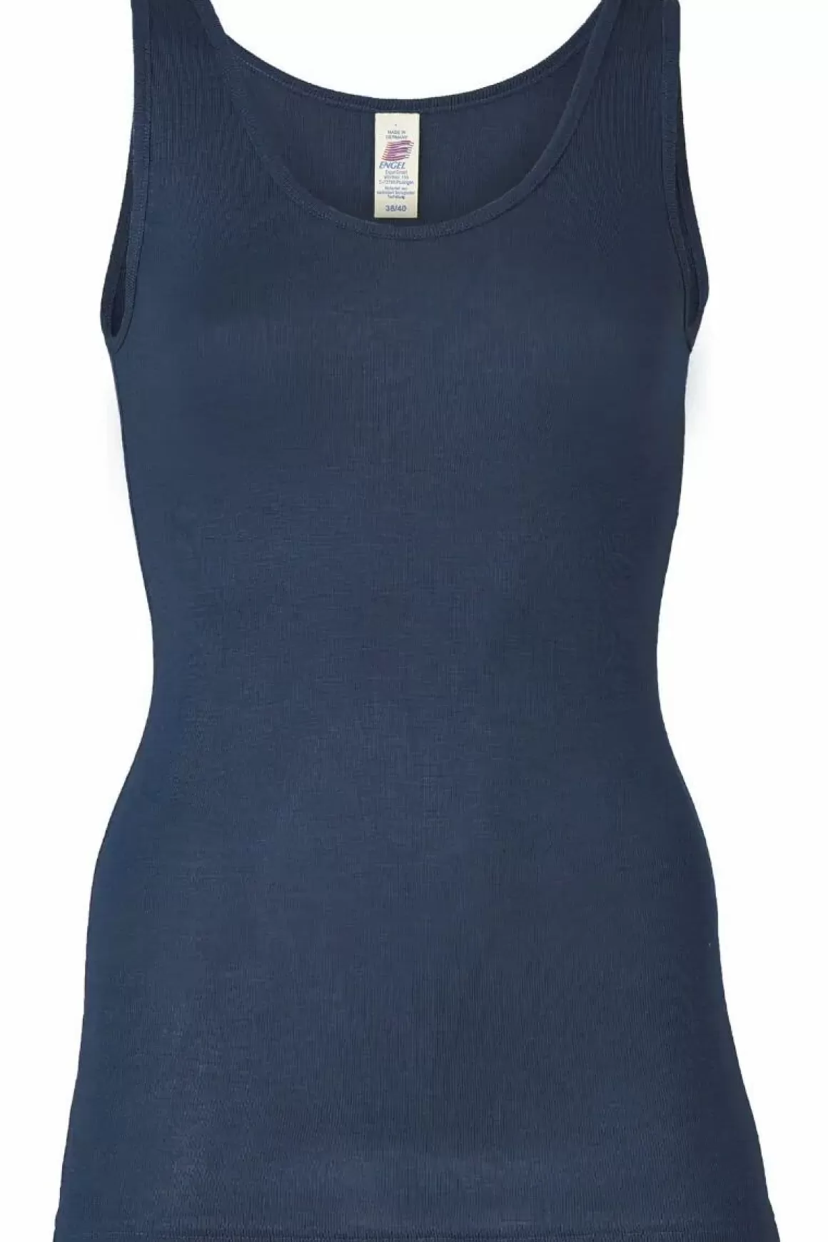 Damen Danefæ Engel Wool Natur Ladies Tanktop Navy