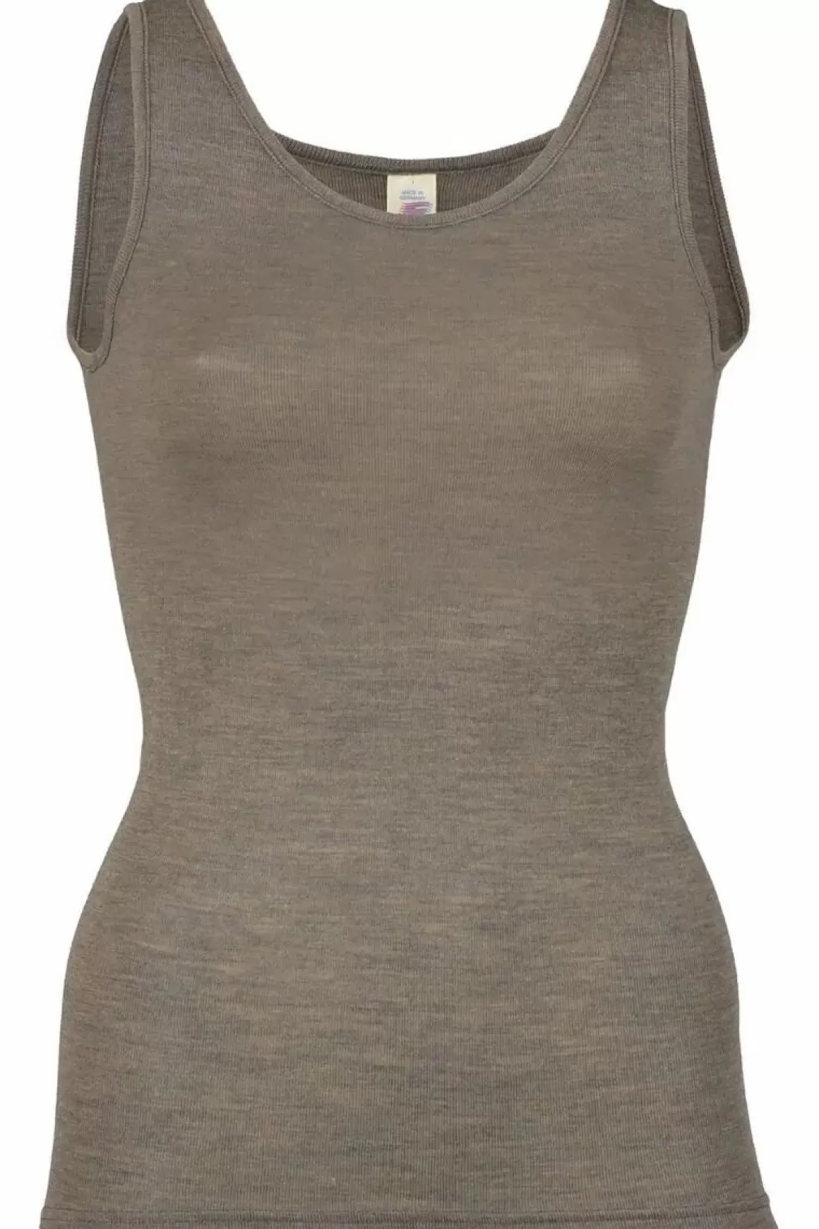 Damen Danefæ Engel Wool Natur Ladies Tanktop Walnut