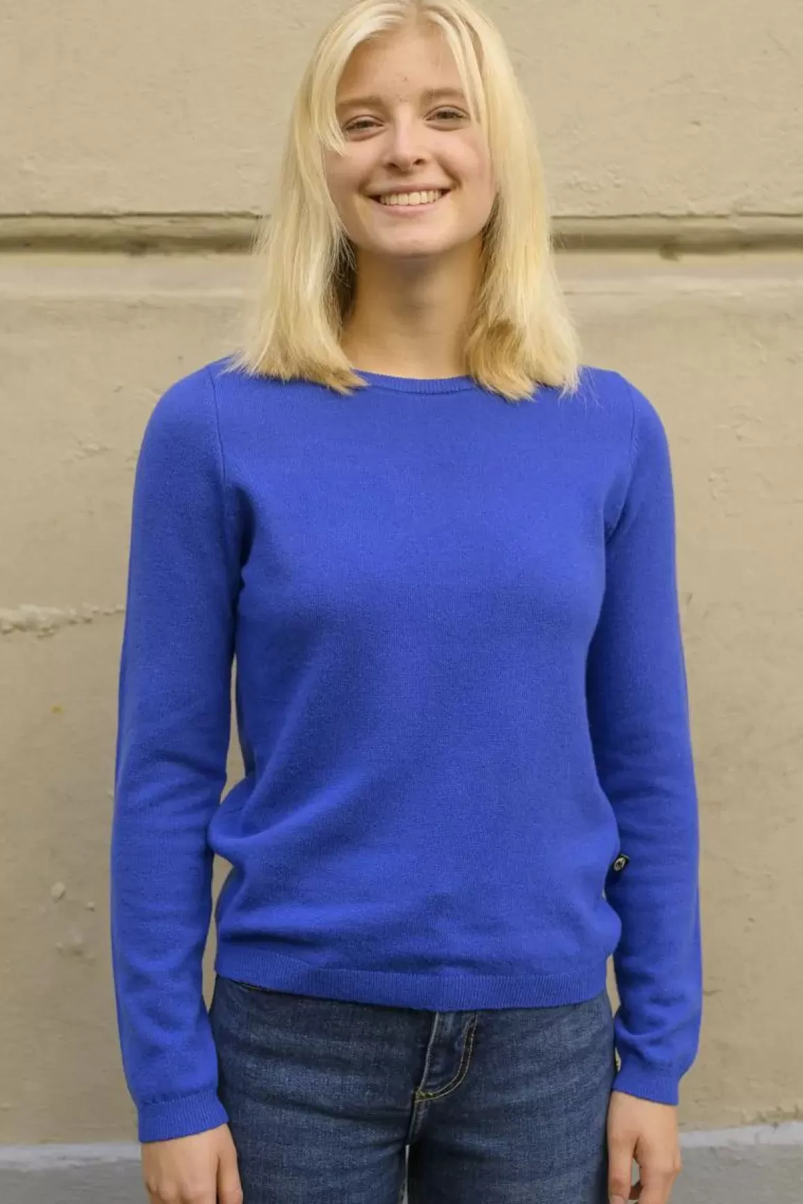 Damen Danefæ Ess - Bliss Merino Sweater Royal Blue