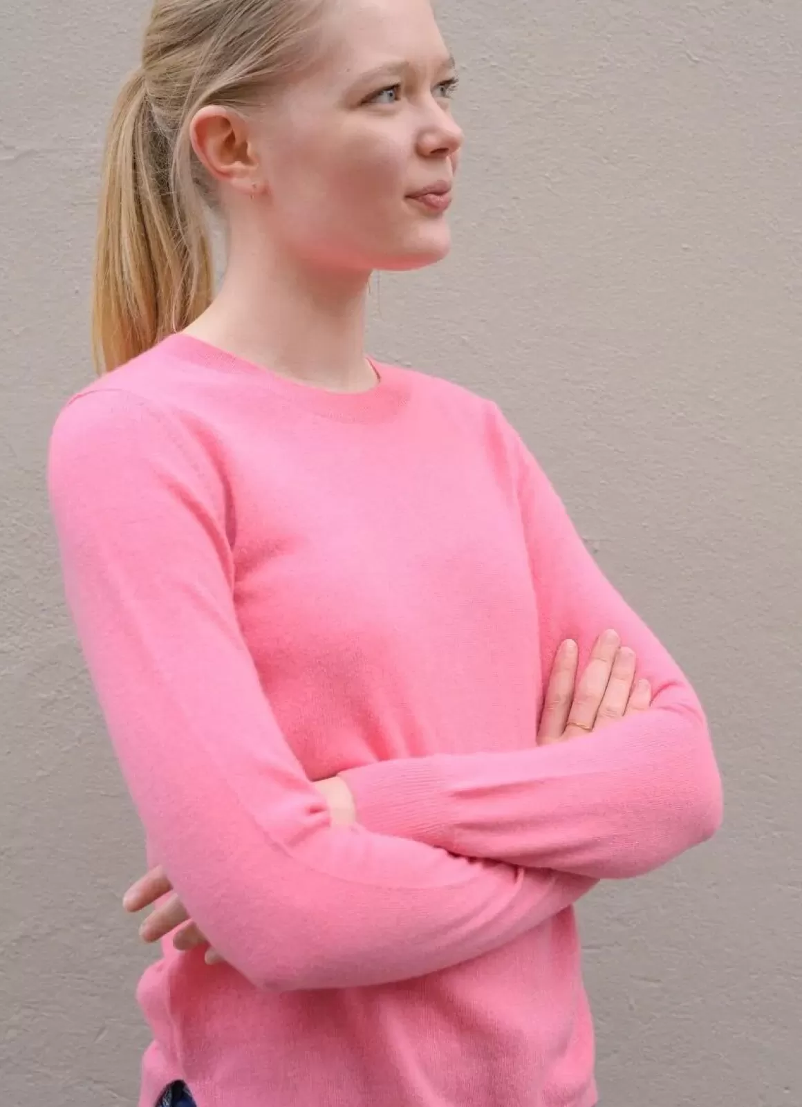 Damen Danefæ Ess - Cashmere Kiss Sweater Pink Sorbet