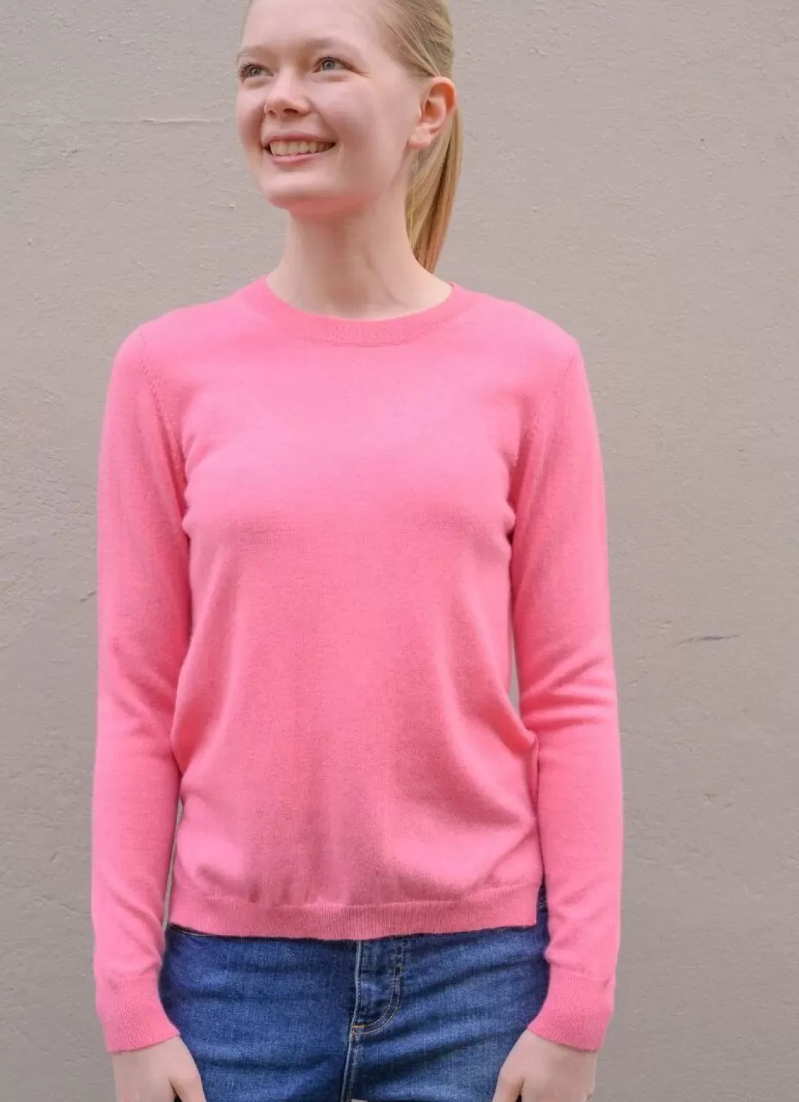 Damen Danefæ Ess - Cashmere Kiss Sweater Pink Sorbet