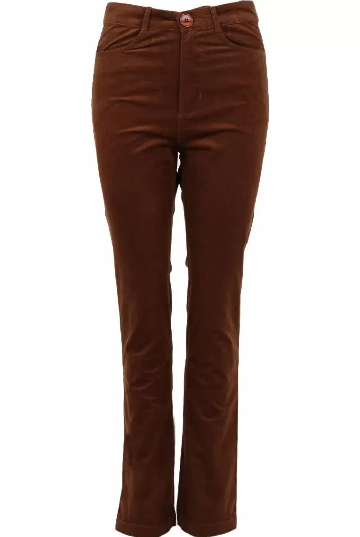 Damen Danefæ Ess - Danepretty Cord Stretch Pants Brown Beige