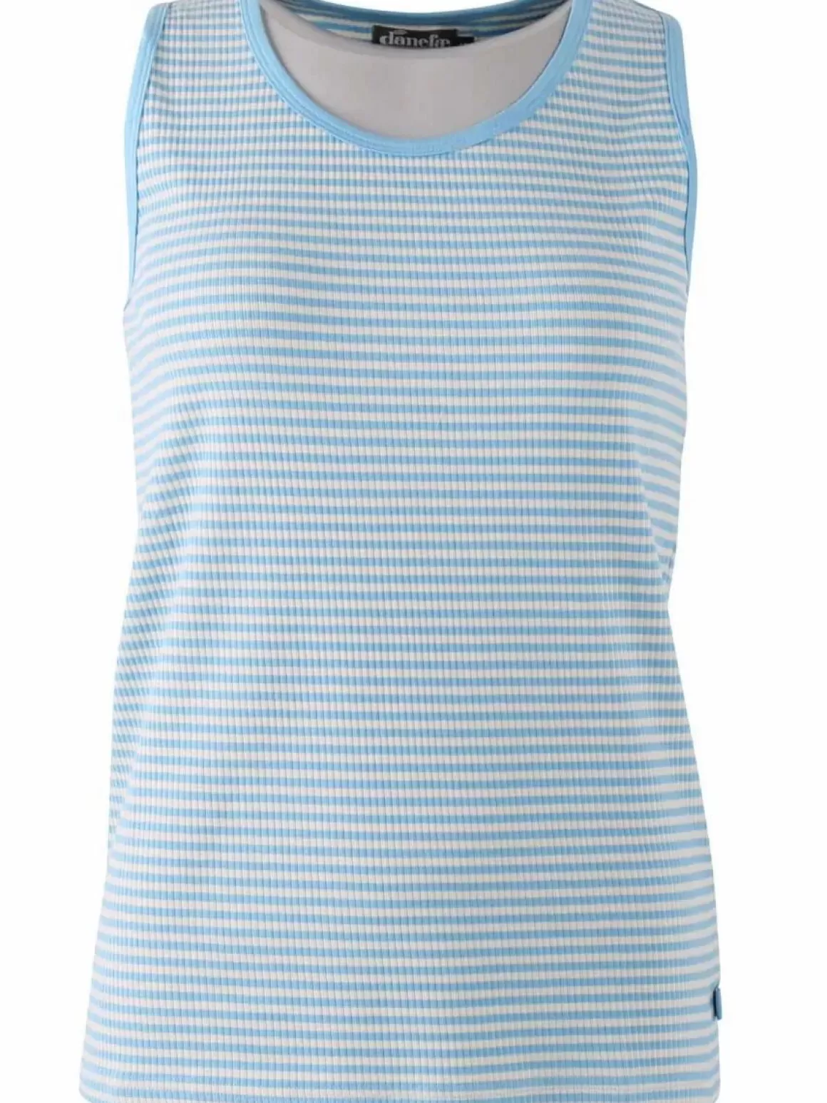 Damen Danefæ Ess - Organic Danallinge Top Baby Blue/Chalk