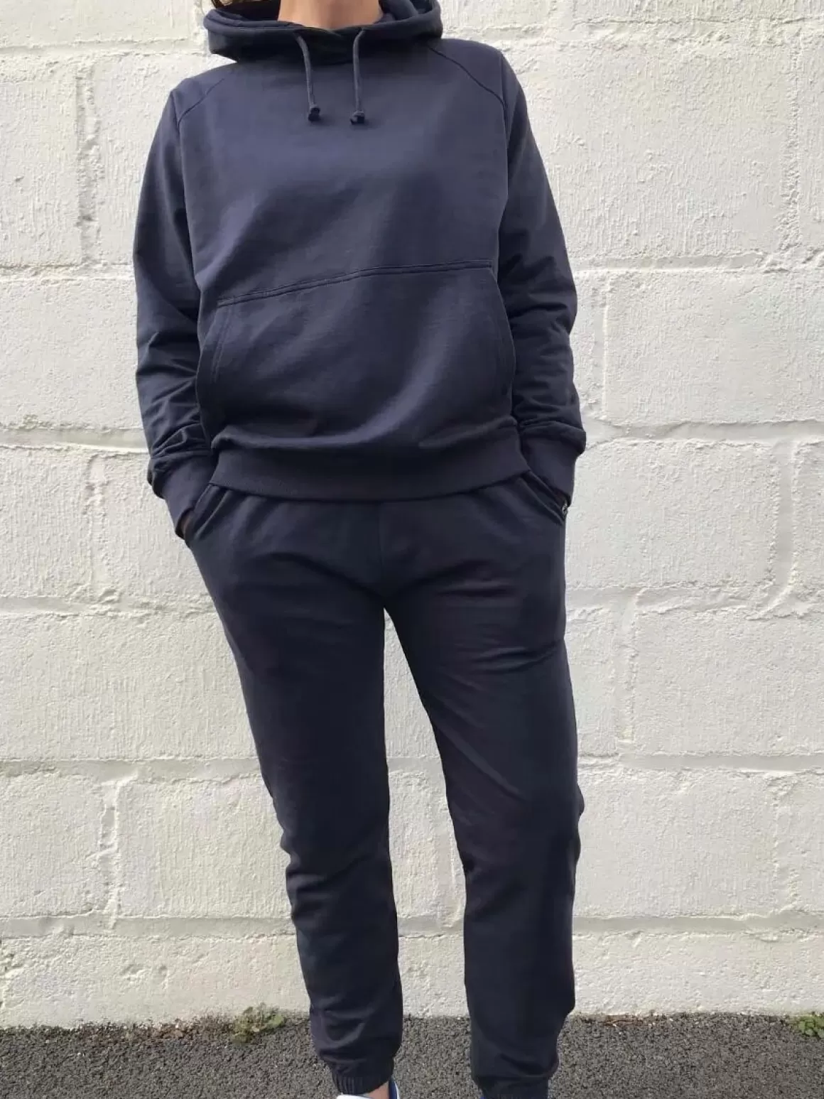 Damen Danefæ Ess - Organic Danemellow Hoodie Dk Navy