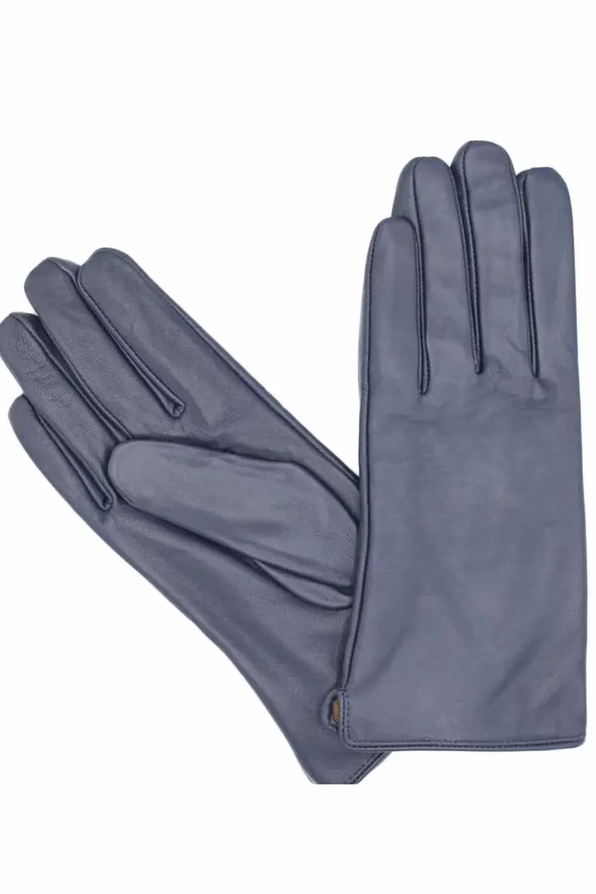 Damen Danefæ Fleeceforet Laederhandsker Navy