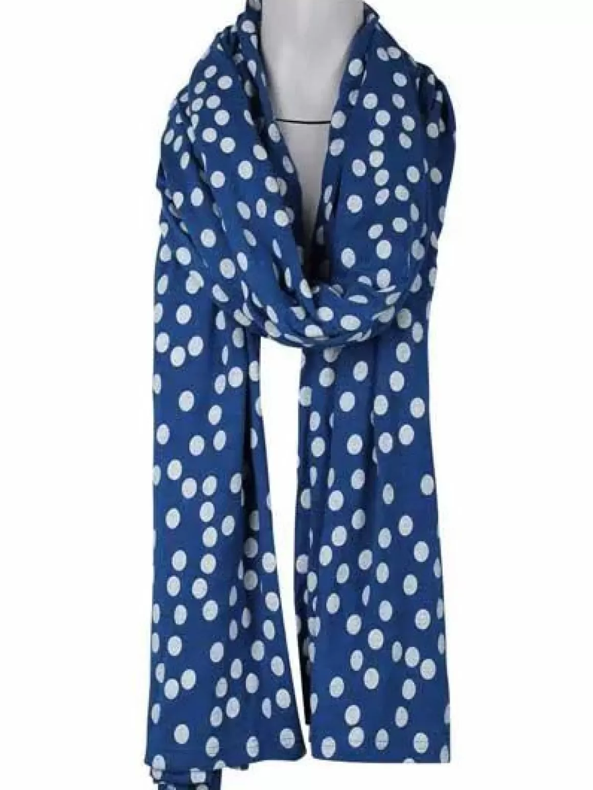 Damen Danefæ Friend Scarf Indigo/Lt Beige Fundots