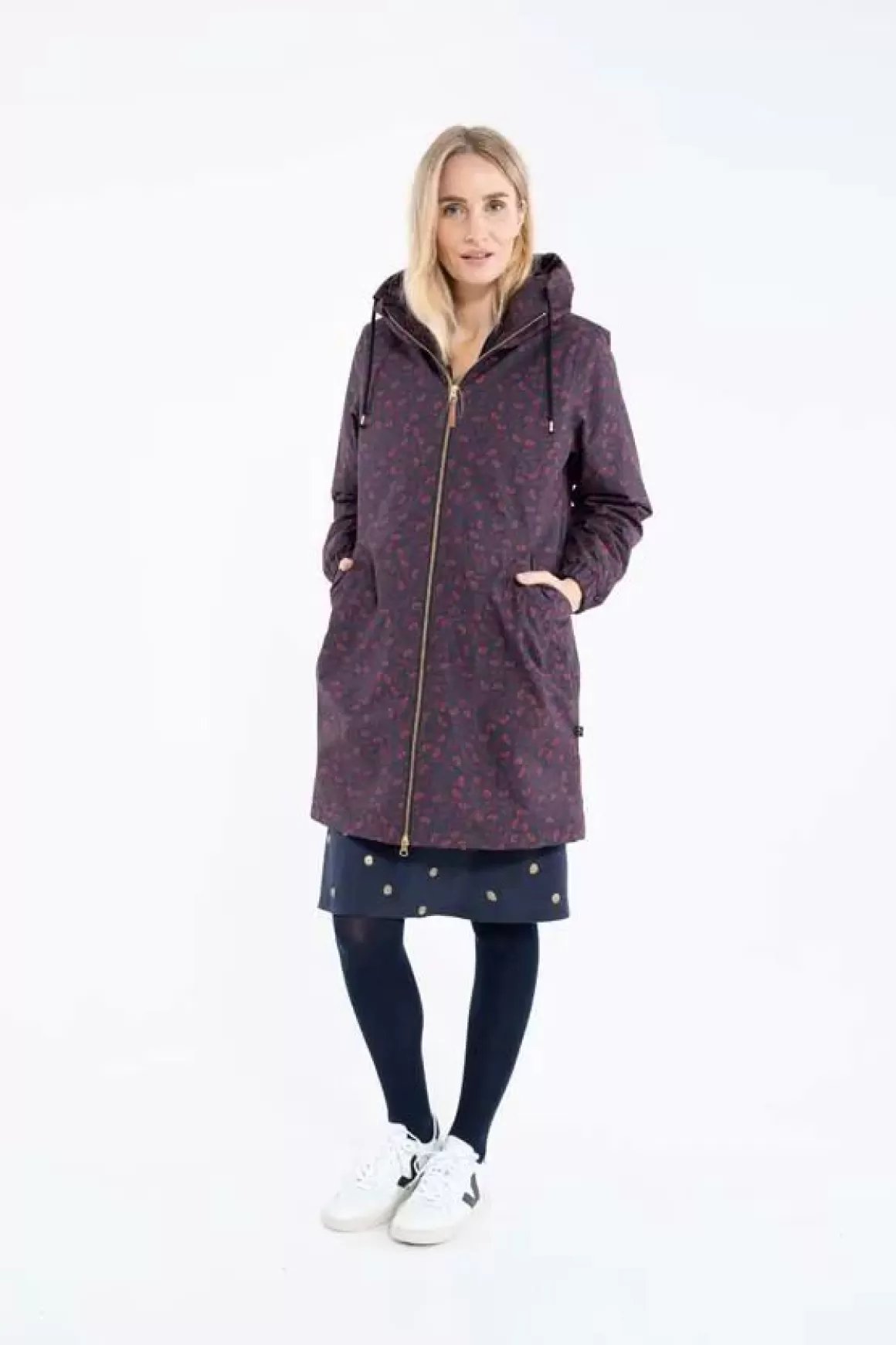 Damen Danefæ Gurli Winter Parka Black Fleurie