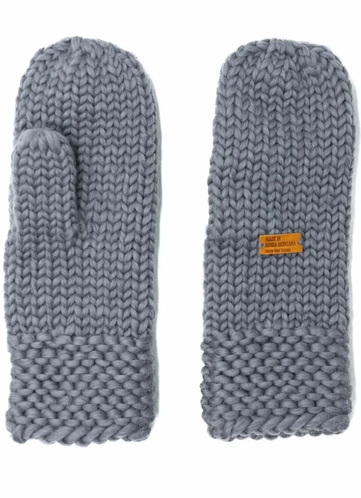 Damen Danefæ Handstrikket Merinould Vanter Light Grey