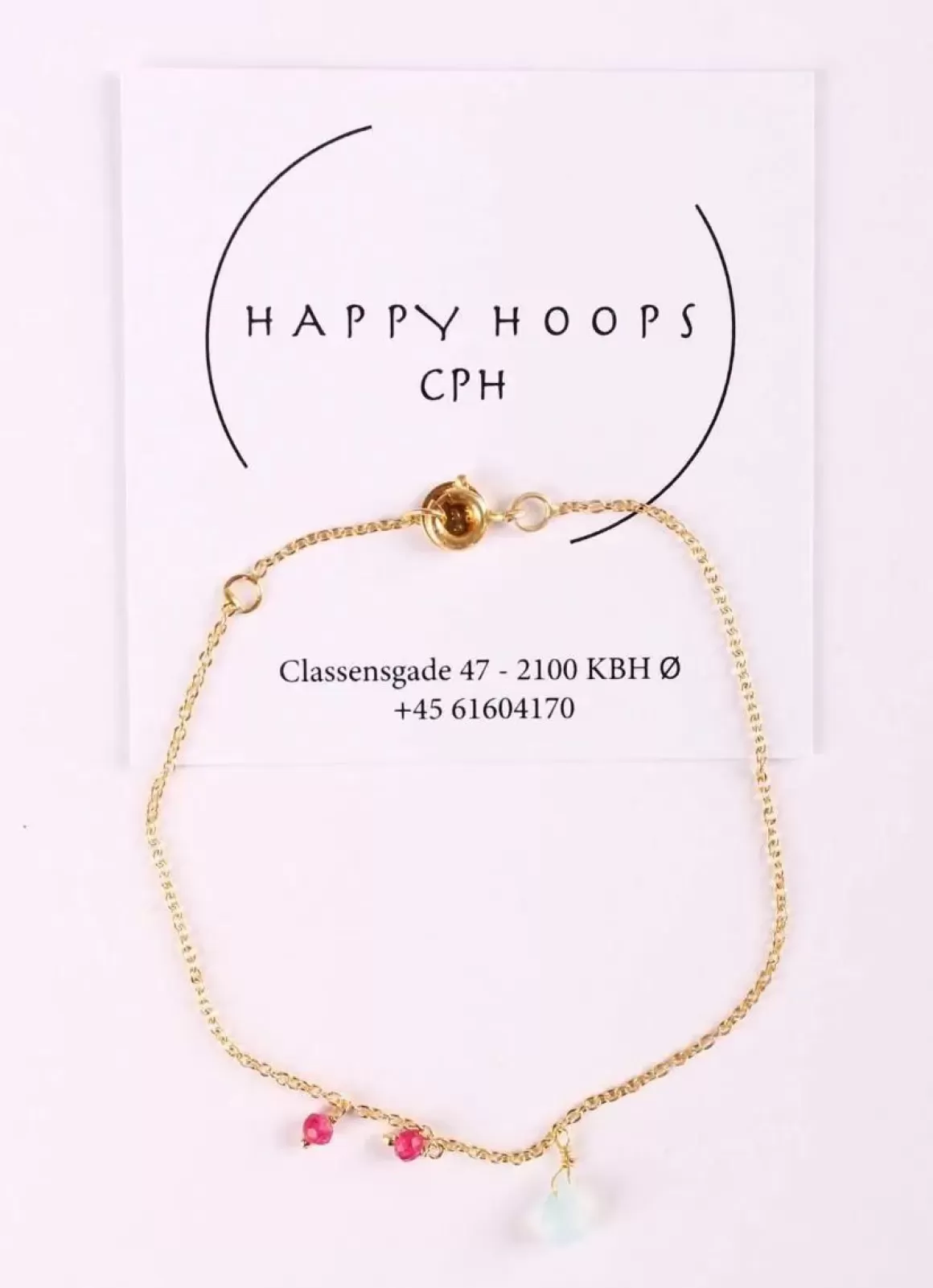 Damen Danefæ Happy Hoop Cph Mimi Armband Guldfarvet