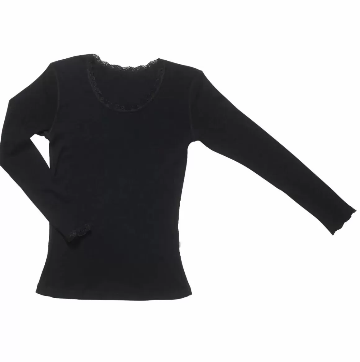 Damen Danefæ Joha Blouse Cecilie Wool Black