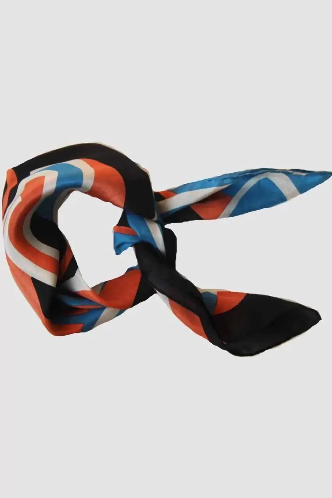 Damen Danefæ Les Belles Vagabondes Mini Silk Scarf 70'S Black