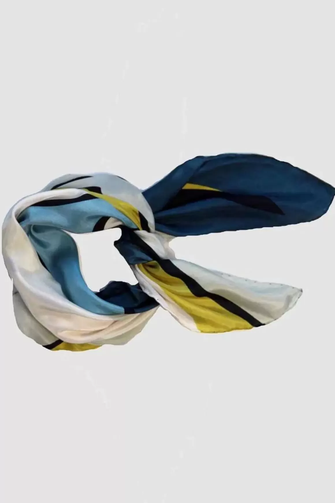 Damen Danefæ Les Belles Vagabondes Mini Silk Scarf Expression Yellow