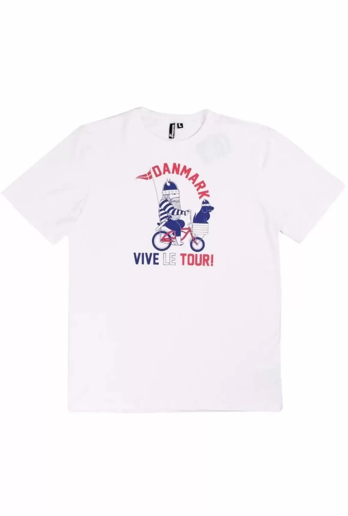 Herren Danefæ Mande Tee White Viveletour