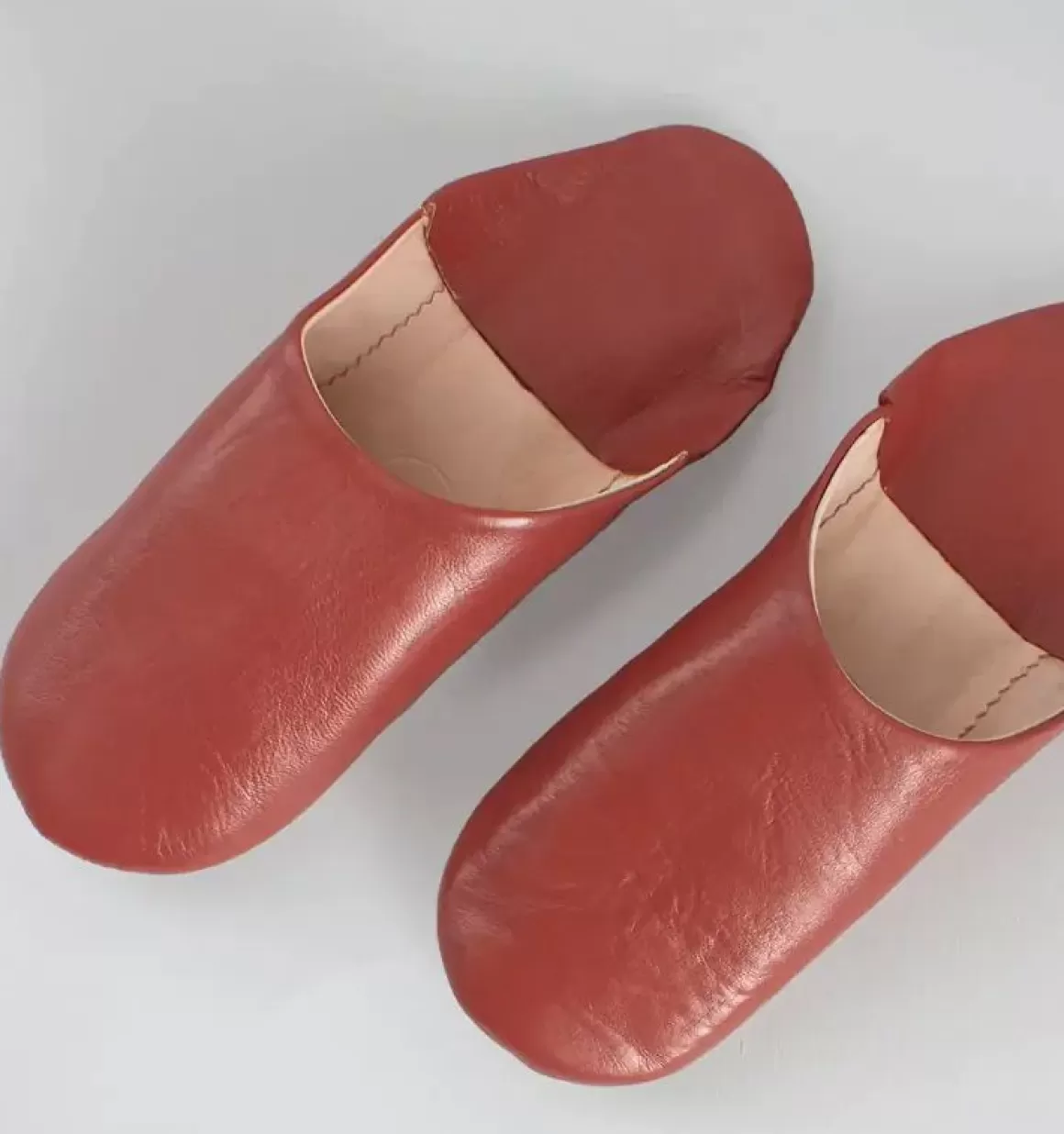 Damen Danefæ Marokkanske Babouche Tofler Terracotta