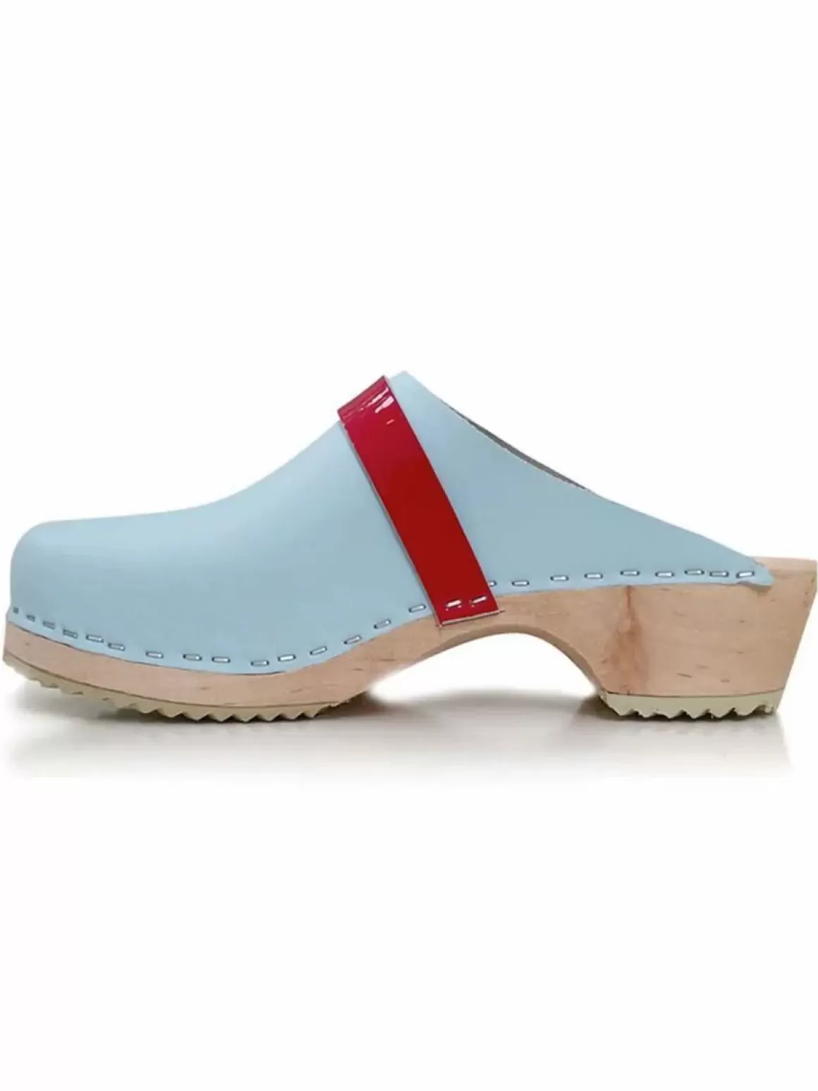 Damen Danefæ Mine Traesko Light Blue/Red