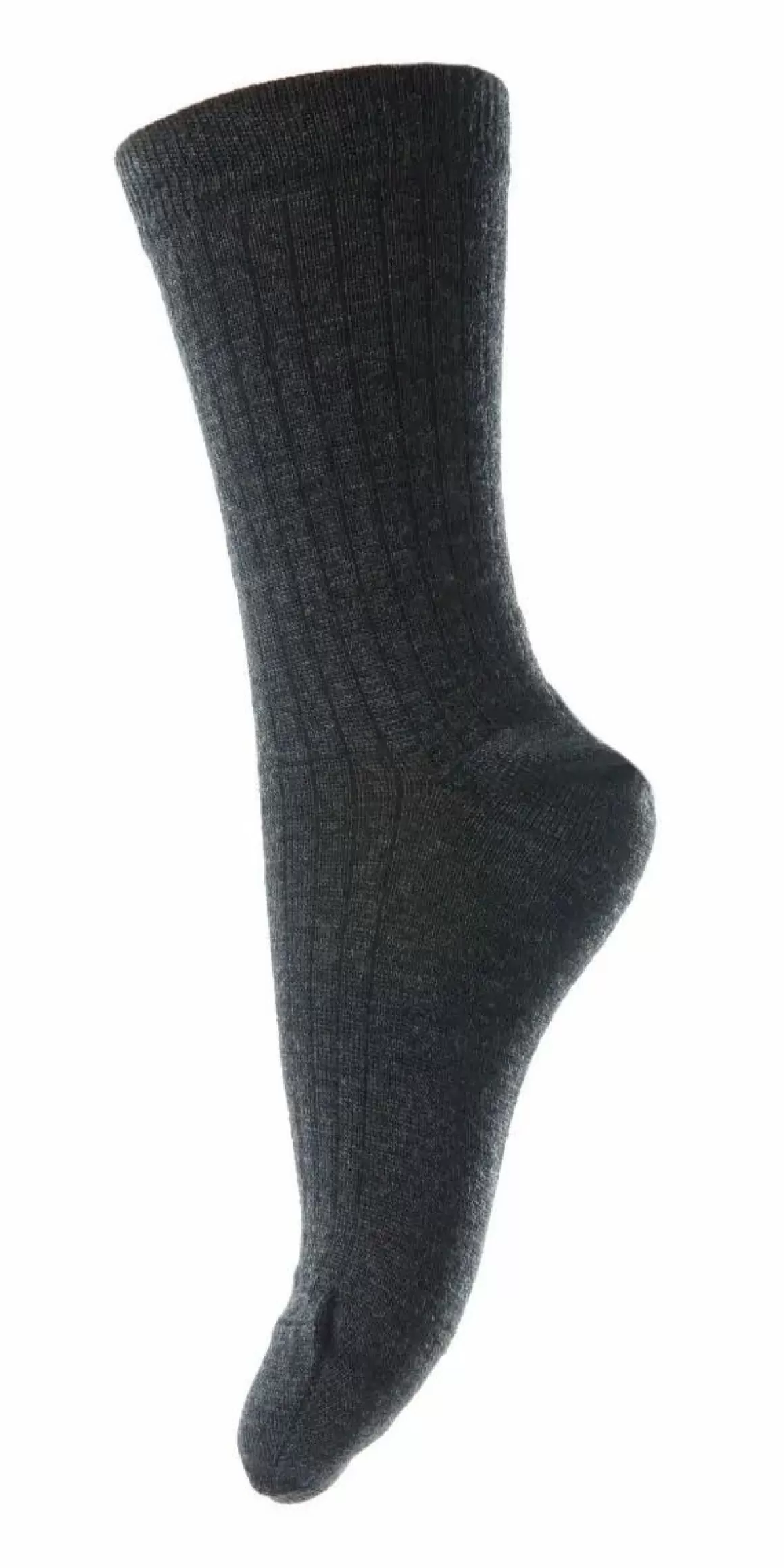 Damen Danefæ Mp Wool Rib Socks Dark Grey-497