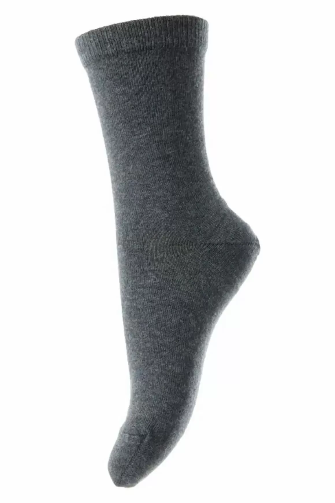 Damen Danefæ Mp Wool/Cotton Socks Dark Grey Melange-497