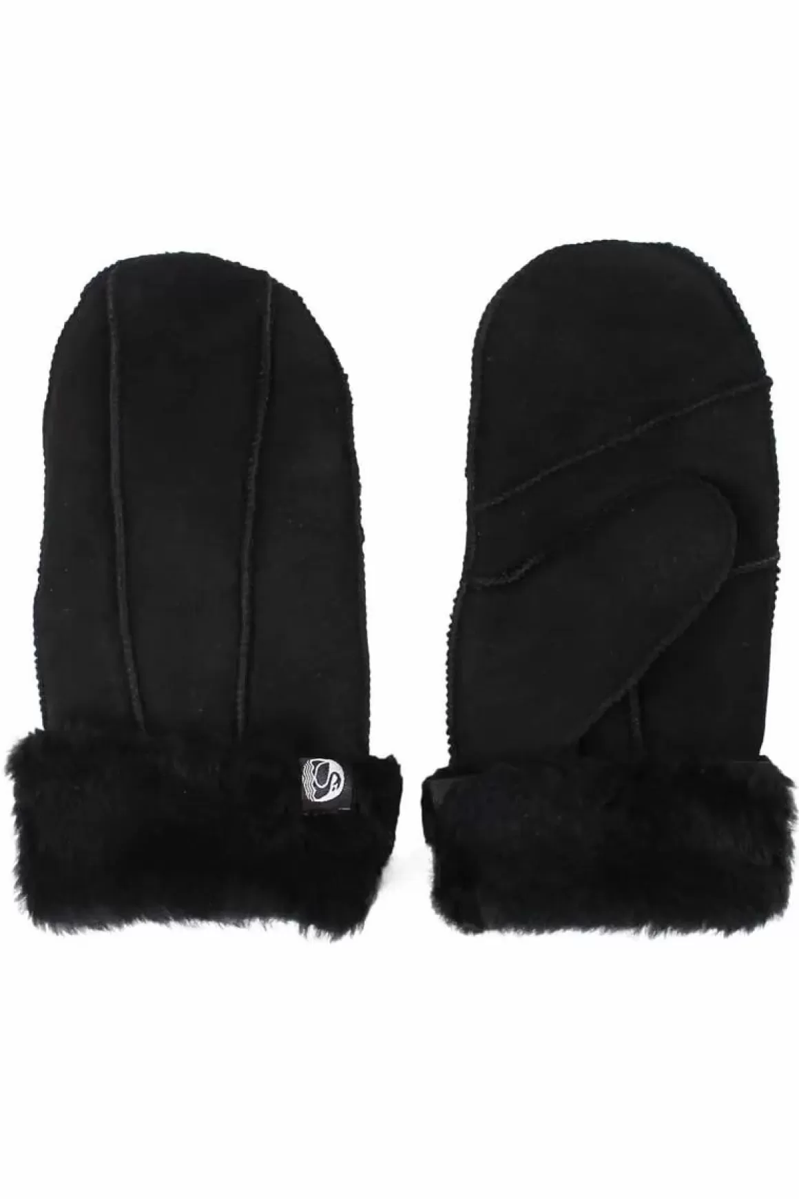 Damen Danefæ No Waste Sheepskin Gloves Black