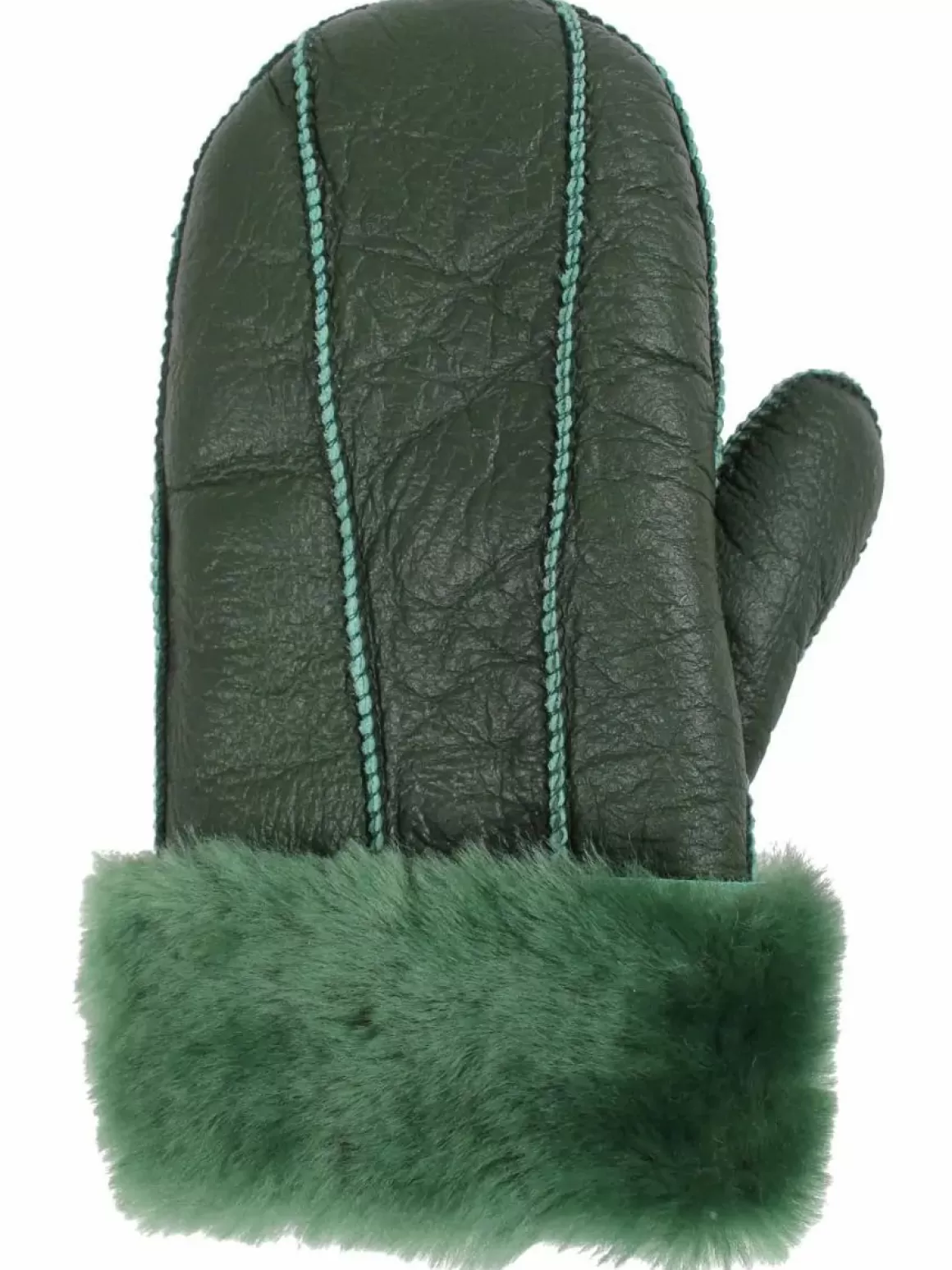 Damen Danefæ No Waste Sheepskin Napa Gloves Green