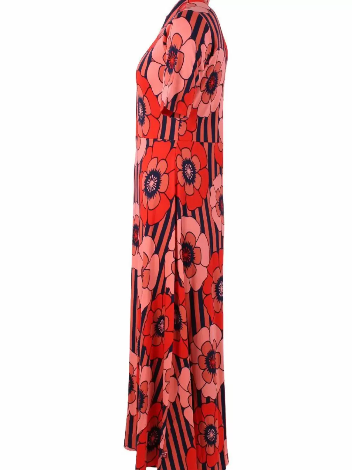 Damen Danefæ Organic - Danehettie Interlock Dress Bright Red Power Flower