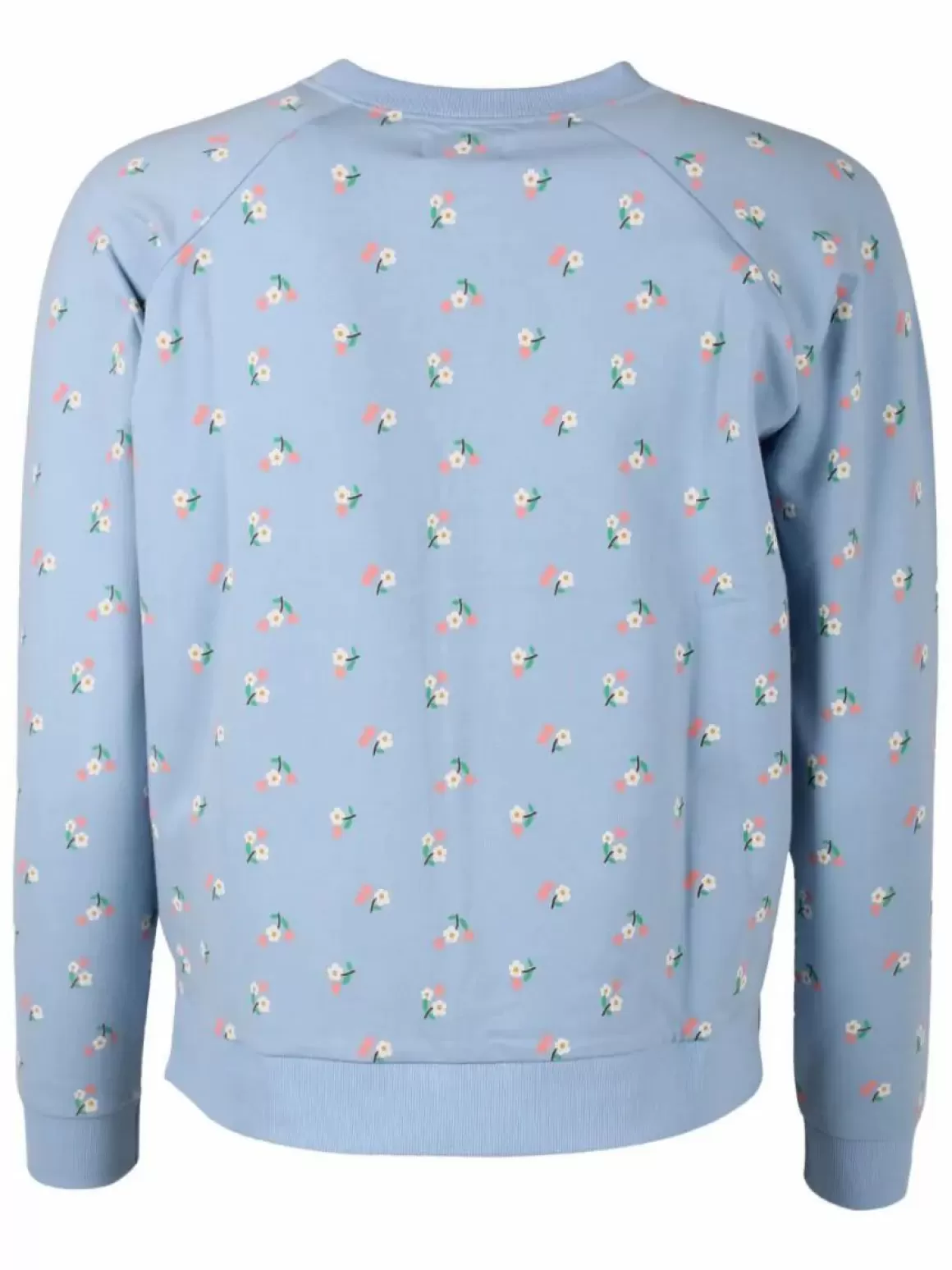 Damen Danefæ Organic - Daneklausen Sweat Pastel Blue Mini Flower