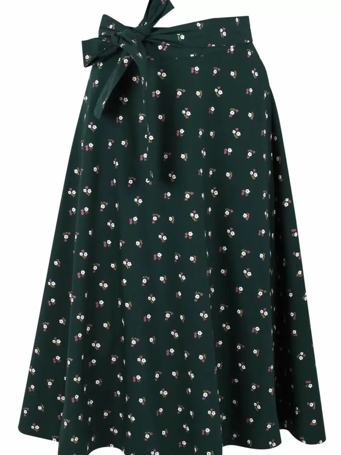 Damen Danefæ Organic - Danemikkelsen Skirt Black Green Miniflower