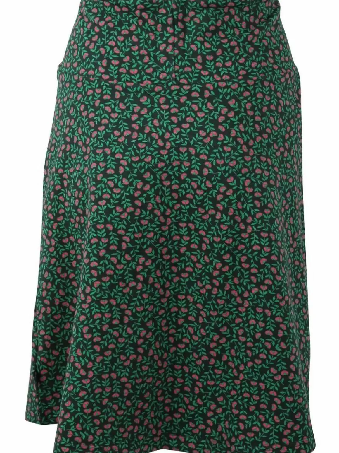 Damen Danefæ Organic - Lissen Skirt Black/Green Fleurie