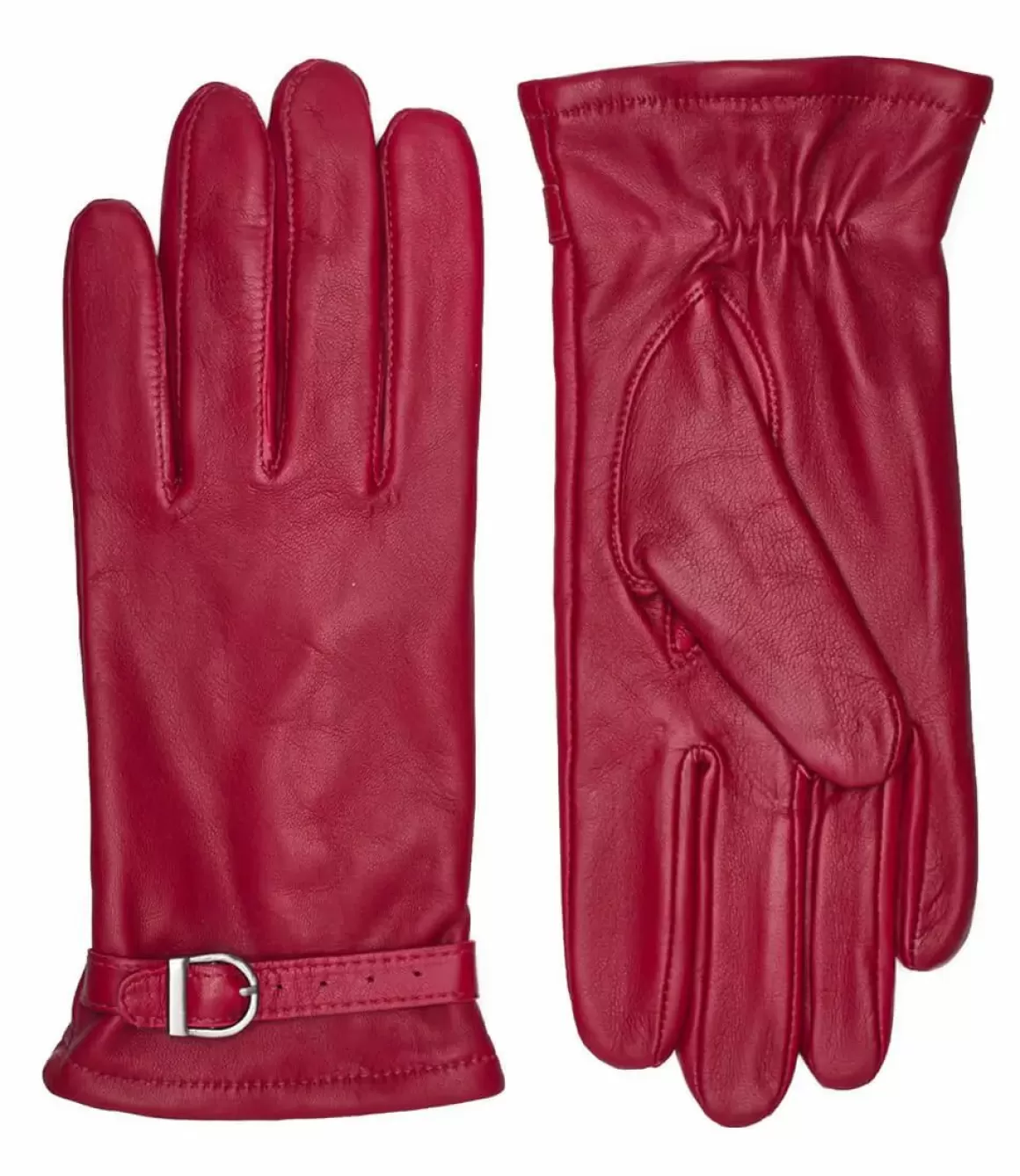 Damen Danefæ Rhanders Lamb Fleece Spaende Handsker Cardinal Red