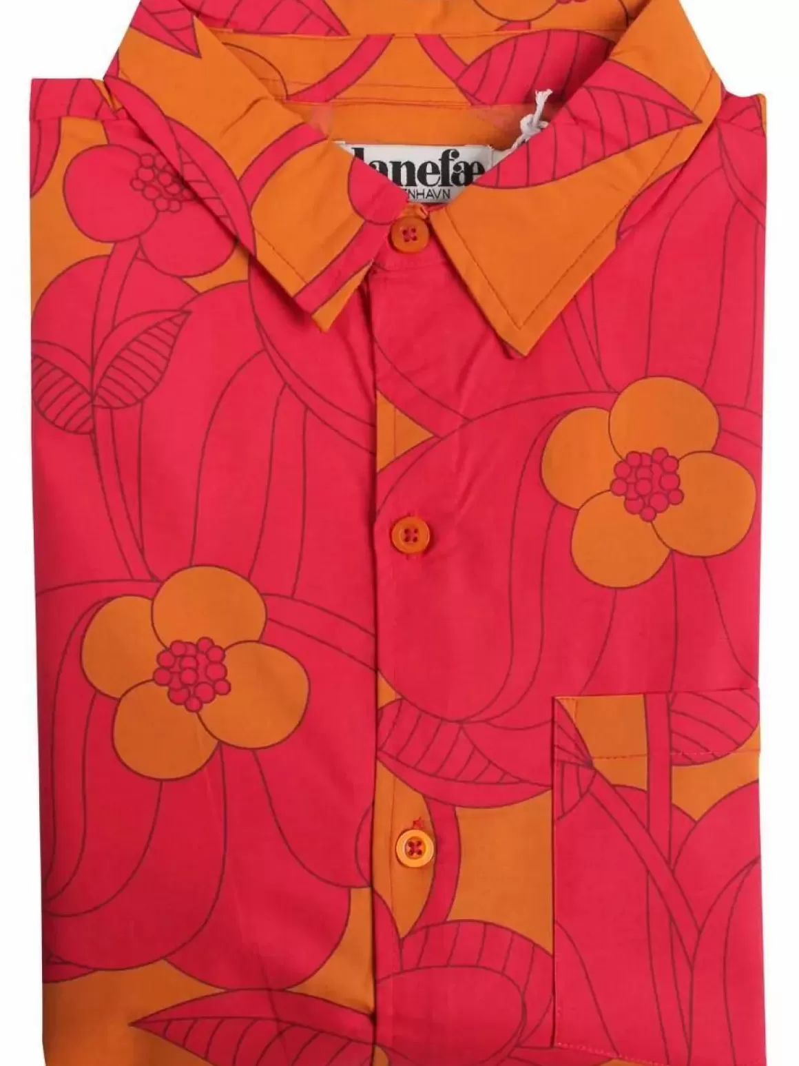 Herren Danefæ Tikifar Shirt Honey/Dk Fuchsia Bloom Boom